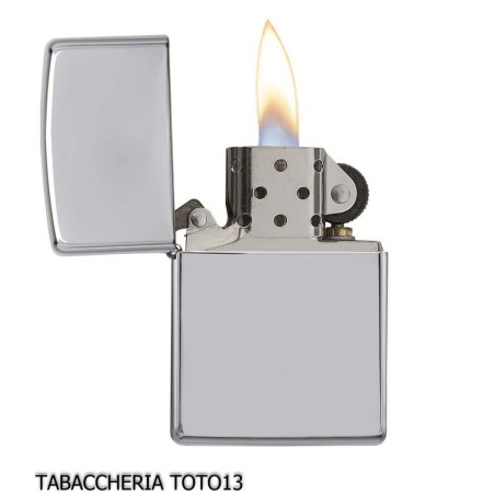 Zippo pulido regular de cromo mod. 250-Encendedores Zippo