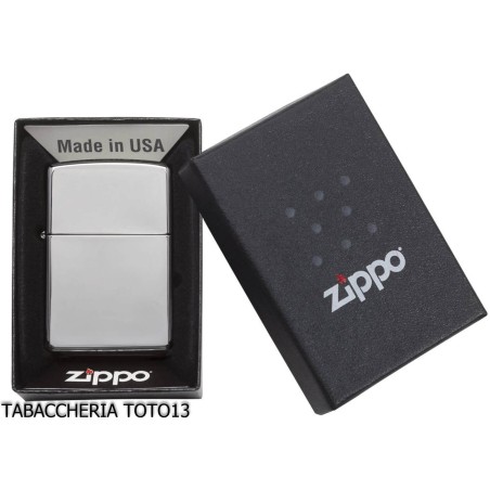 Zippo pulido regular de cromo mod. 250-Encendedores Zippo