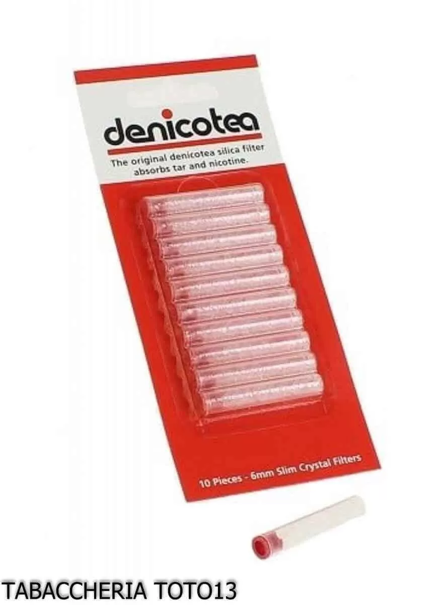 Vendita e spedizione confezione 10 pezzi di filtri Denicotea 6 mm