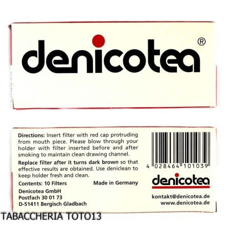 Denicotea Filtres 9 mm - Accessoires pour pipes