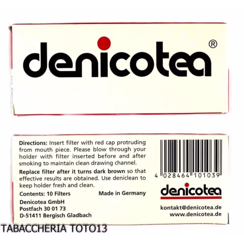 Filtros Denicotea 9 mm - Accesorios para pipas de tabaco