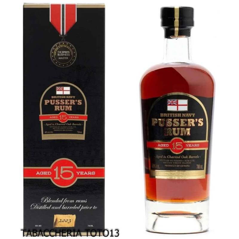 Pusser's British Navy Nelson Blood 15 Y.O. Vol.40% CL. 70 - Pusser's rum