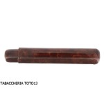 Cigar holder tube in dark briar colored Florentine leather - Accessories Cigar