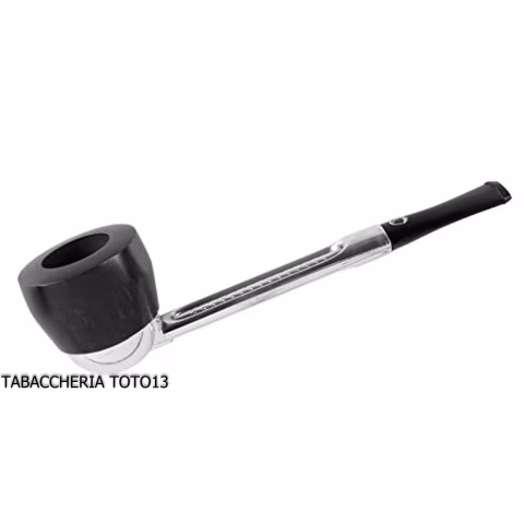 Pipe classique Falcon droit avec base en aluminium et 2 têtes assorties-Falcon