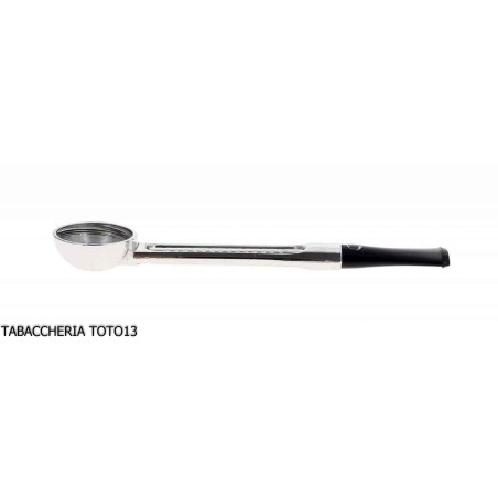 Falcon classic pipe straight with aluminum base and 2 assorted heads - Tobacco Pipes - Metal