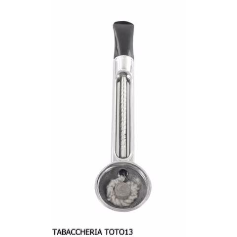 Pipe classique Falcon droit avec base en aluminium et 2 têtes assorties-Falcon