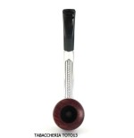 Classic curve Falcon pipe with aluminum base and 2 assorted heads-Falcon