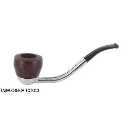 Classic curve Falcon pipe with aluminum base and 2 assorted heads-Falcon