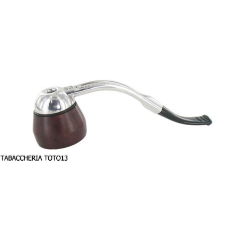 Classic curve Falcon pipe with aluminum base and 2 assorted heads-Falcon