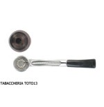 Classic curve Falcon pipe with aluminum base and 2 assorted heads-Falcon