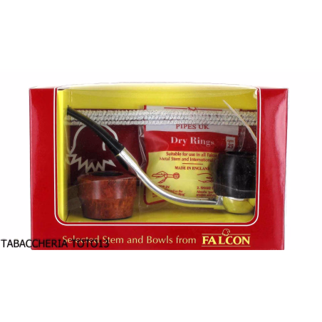 Falcon classic curva con base alluminio e 2 teste assortite-Falcon