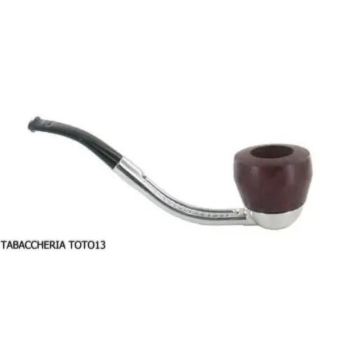Classic curve Falcon pipe with aluminum base and 2 assorted heads - Tobacco Pipes - Metal