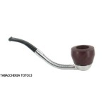 Pipe Falcon à courbe classique avec base en aluminium et 2 têtes assorties-Falcon