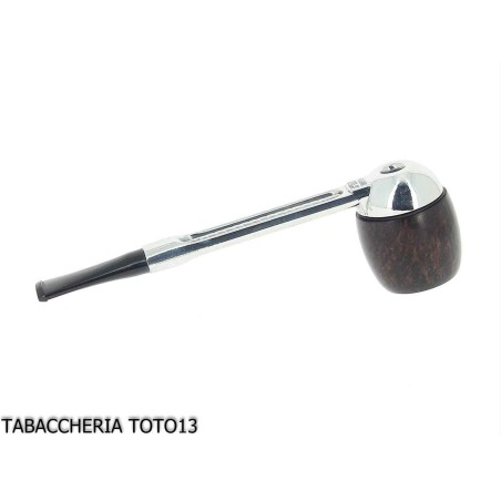 Falcon classic pipe straight with aluminum base and 2 assorted heads - Tobacco Pipes - Metal