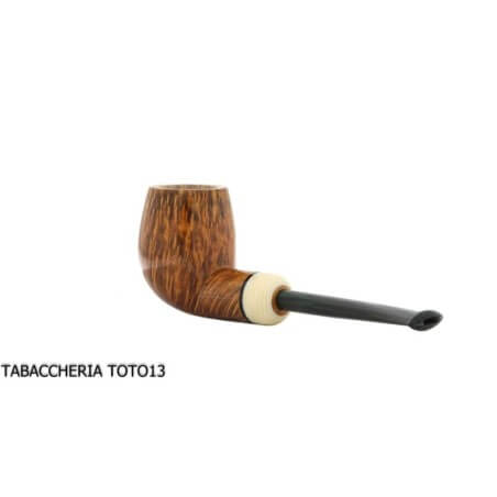 Straight billiard-shaped pipe with contrasting polished briar finish Ganci F. Pipemakers Ganci Francesco pipemakers