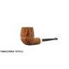 Straight billiard-shaped pipe with contrasting polished briar finish Ganci F. Pipemakers Ganci Francesco pipemakers