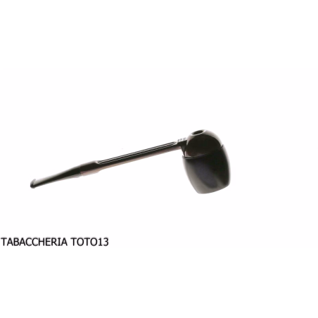 Extra straight Falcon pipe with burnished aluminum base and 2 assorted heads-Falcon
