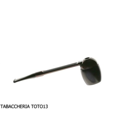 Pipa Falcon extra droit avec base en aluminium bruni et 2 embouts assortis-Falcon