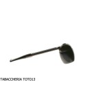 Pipa Falcon extra droit avec base en aluminium bruni et 2 embouts assortis-Falcon