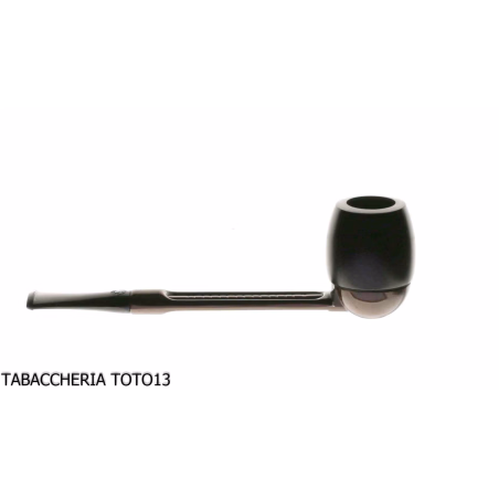 Extra straight Falcon pipe with burnished aluminum base and 2 assorted heads-Falcon