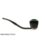 Pipa Falcon Extra curva con base alluminio brunito e 2 teste assortite-Falcon