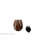Fiamma di Re Bent billiard pipe in glossy briar 1 crown - Tobacco Pipes