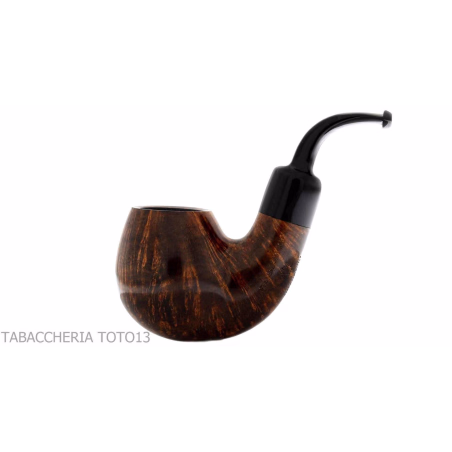 Fiamma di Re Bent billiard pipe in glossy briar 1 crown - Tobacco Pipes