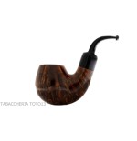 Fiamma di Re Bent billiard pipe in glossy briar 1 crown - Tobacco Pipes