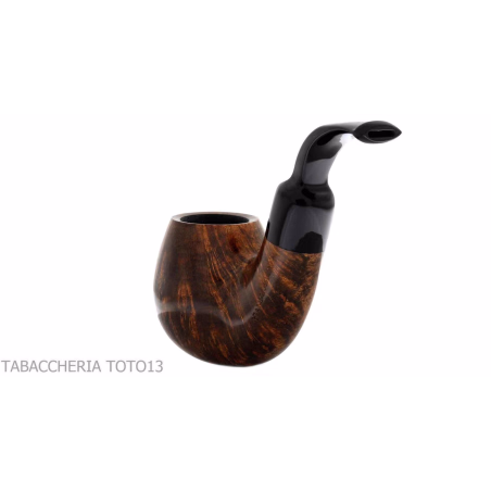 Fiamma di Re Bent billiard pipe in glossy briar 1 crown - Tobacco Pipes