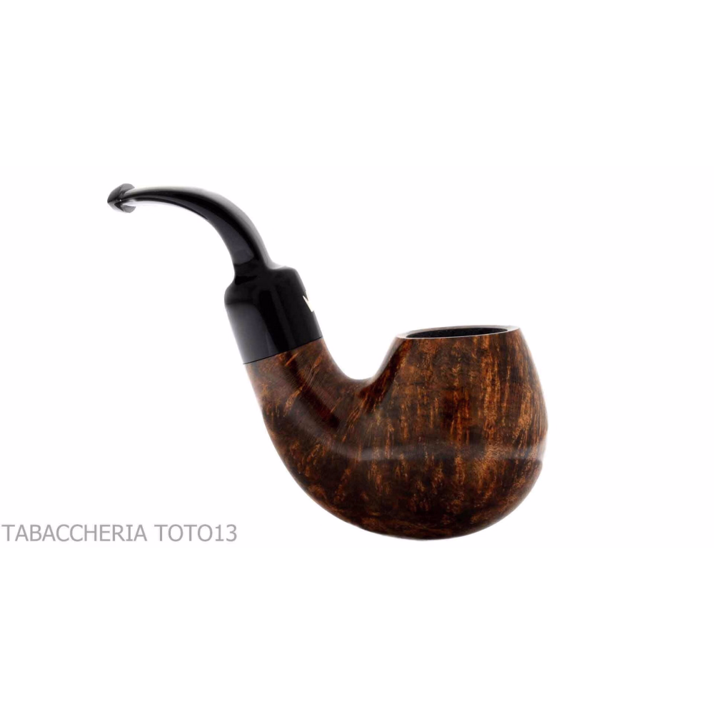 Fiamma di Re Bent billiard pipe in glossy briar 1 crown - Tobacco Pipes