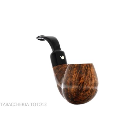Fiamma di Re Pipa de billar doblada en brillante briar 1 corona - Pipas de Tabaco