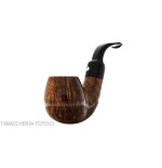 Fiamma di Re Bent billiard pipe in glossy briar 1 crown - Tobacco Pipes