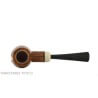 Straight billiard-shaped pipe with contrasting polished briar finish Ganci F. Pipemakers Ganci Francesco pipemakers