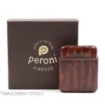 Porte-cigares à poche en cuir florentin briar foncé pour 5 mezzanines toscanes - Pochettes pour demi-toscans et mezzanine - C
