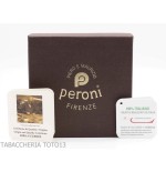 Portasigari da tasca in cuoio fiorentino liscio color radica cognac - Custodie da tasca per mezzi Toscano e ammezzati