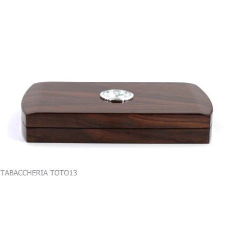 Humidified box for Tuscan cigars in walnut with external hygrometer - Accessories Cigar