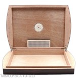Large humidified box for Toscani cigars in walnut with external hygrometer - Accessories Cigar