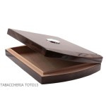 Large humidified box for Toscani cigars in walnut with external hygrometer - Accessories Cigar