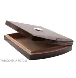Scatola grande umidificata per sigari Toscani in noce con igrometro esterno - Accessori Per Sigari