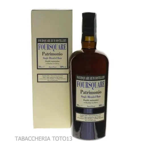 Foursquare Patrimonio Double Maturation Vol.58% Cl.70 - Spirits - Molasses