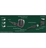 Bentley Steel Work gerade schwarze Billardpfeife - Tabakpfeifen