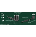 Bentley Steel Work media pipa de billar negro doblado - Bentley
