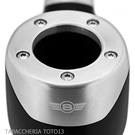 Bentley Steel Work media pipa de billar negro doblado - Bentley
