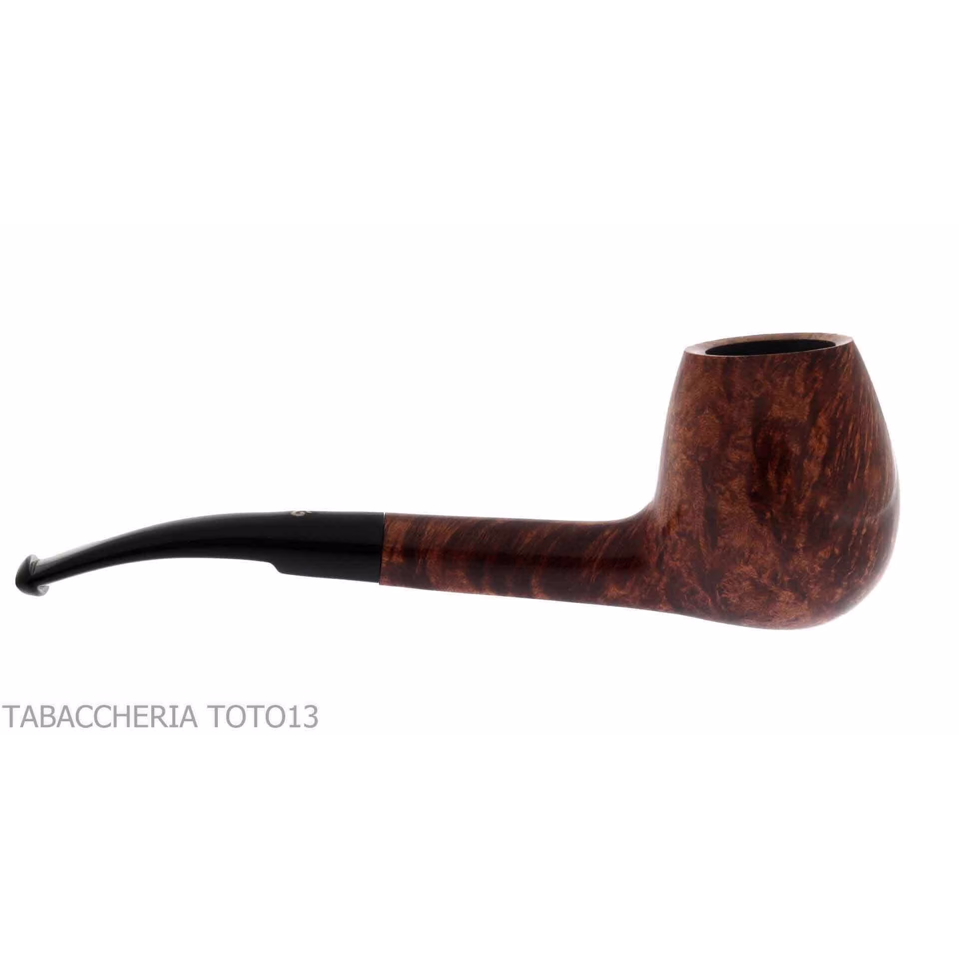 Viprati freeform briar pipe, curved mouthpiece - Tobacco Pipes - Natural root