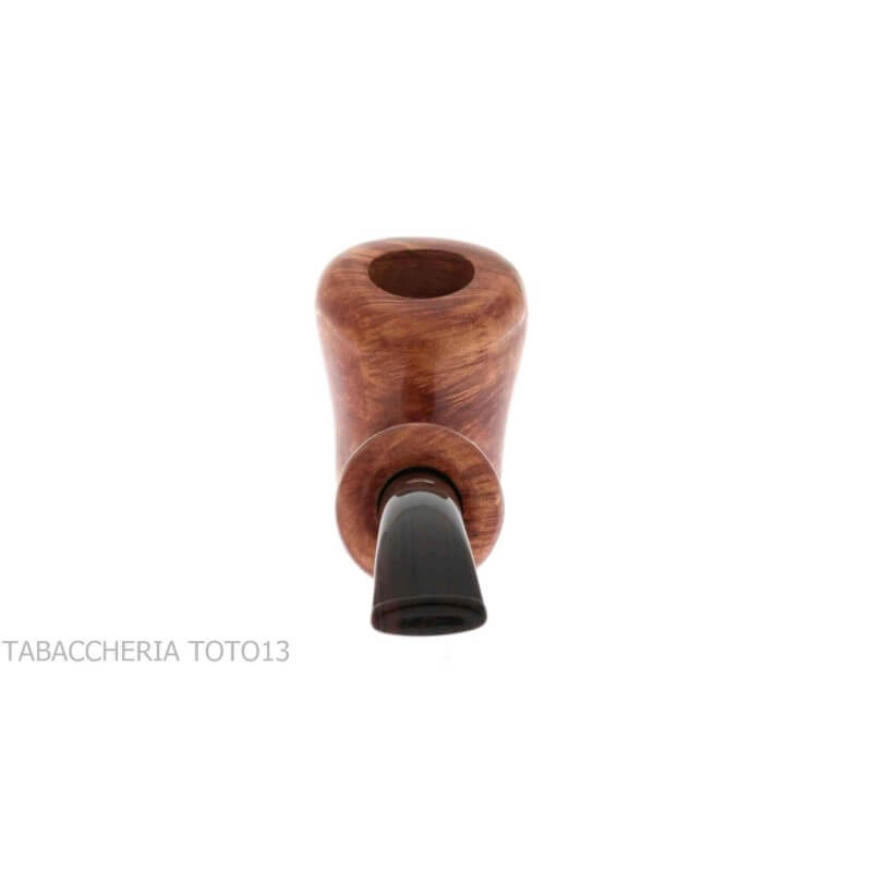 Pipa Viprati in light burr walnut, freeform curved mouthpiece - Viprati Pipe