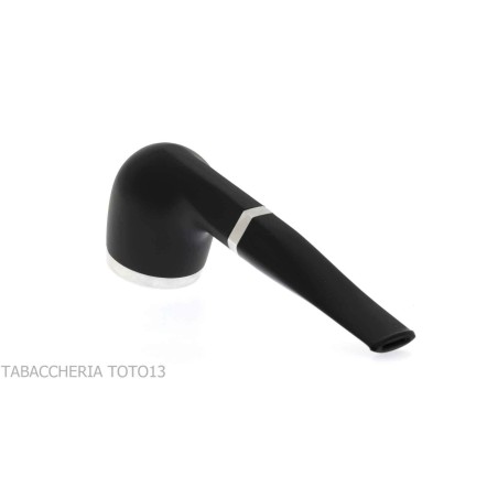 Bentley Steel Work gerade schwarze Billardpfeife - Tabakpfeifen