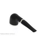 Pipe billard droit noir Bentley Steel Work - Pipe Pour le Tabac - Racine naturelle
