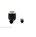 Pipe billard droit noir Bentley Steel Work - Pipe Pour le Tabac - Racine naturelle