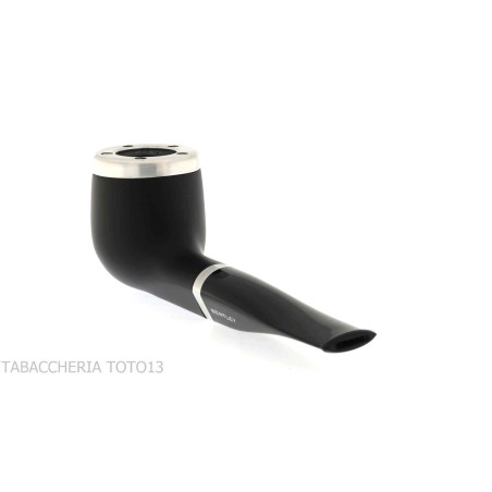 Bentley Steel Work gerade schwarze Billardpfeife - Tabakpfeifen