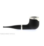 Pipe billard droit noir Bentley Steel Work - Pipe Pour le Tabac - Racine naturelle